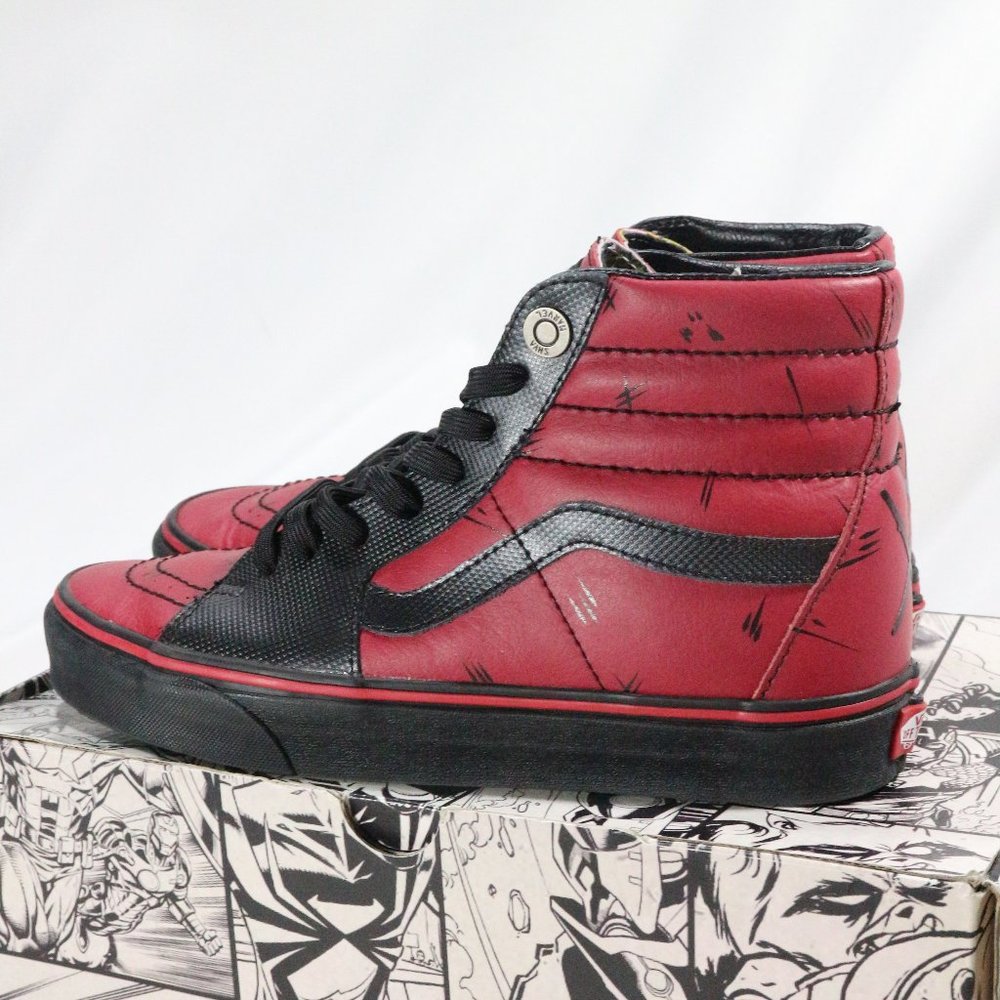 VANS Marvel x SK8-Hi 'Deadpool' Sneakers NIB